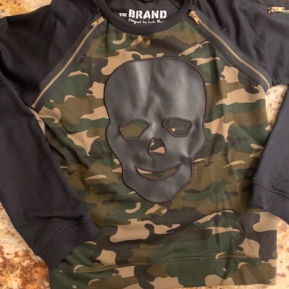 The BRAND Boys Camo Shirt with Skull